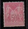 France * N° 104 Type III - 50 C  Rose - 1898-1900 Sage (Type III)