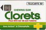 CLORETS CHEWING GUM 50 SC4 11.92 ETAT COURANT - 1992