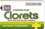 CLORETS CHEWING GUM 120 SC4 11/92 ETAT COURANT (Traces) - 1992