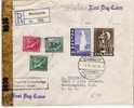 Isl005/ ISLAND -  Freimarken 1943, FDC, Einschr., Zensiert - Briefe U. Dokumente