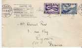 Isl019/ ISLAND -  Luftpost Mit Flugmarken 1935 Nach Frankreich - Storia Postale