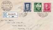 Isl026/ ISLAND -  Hafstein, Einschreiben FDC, 1.6.54 - Cartas & Documentos