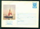 Uco Bulgaria PSE Stationery 1984 SAILING WIND BOAT Black Sea Mint - Vela