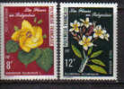 G1212 - POLINESIA ,  Posta Aerea Serie N. 126/27 *** Fiori - Unused Stamps