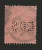 Royaume-Uni    N°YT 100   -   Cote 7 Euros     - Perforé  Perfin  Perforated  EDS  -  1896 - Perfin