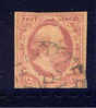1852 Koning Willem III 10 Cent NVPH 2 * Periode 1852 Nederland Nr. 2 Gebruikt  (46) Nederland Nummer 2 - Used Stamps