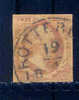 1852 Koning Willem III 10 Cent NVPH 2 * Periode 1852 Nederland Nr. 2 Gebruikt  (51) Nederland Nummer 2 STEMPEL ROTTERDAM - Oblitérés
