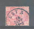 Timbre No 38 Cachet Simple Cercle AMBULANT EST 3  --  6/915 - 1883 Leopoldo II