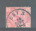Timbre No 38 Cachet Simple Cercle AMBULANT EST 3  --  6/915 - 1883 Léopold II