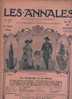 LES ANNALES 2 JUIN 1912 - HOLLANDE REINE WILHELMINE OVERSCHIE - DUMAS PORT MARLY - ANGELE KOPPE - Informations Générales