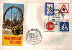 Fdc Allemagne 1971 Transports Circulation Nouveaux Panneaux Routiers - Autres (Terre)