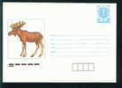 Uco Bulgaria PSE Stationery 1989 Animals DEER LOS Mint/1839 - Gibier
