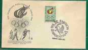 GOLF - SKING On VF FIRST DAY Of ISSUE COVER ARGENTINA Surtax AIR MAIL STAMP - XII OLYMPICS For HANDICAPPED - TOKYO 1964 - Golf