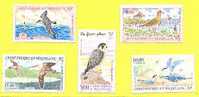 St Pierre Et Miquelon Oiseaux Aerien  N° 72/76 Neuf X X (gomme Sans Trace ) - Unused Stamps