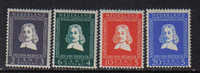 PD122 - OLANDA 1952 , Riebeeck Serie 564/567 *** - Nuevos