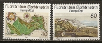 Liechtenstein 1977 Europe Vue De Valduz Serie Complete Obl ! - Gebruikt