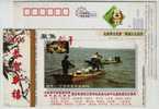 Crab Breeding Farm,fisherman Boat,China 2006 Yugan Agriculture Advertising Pre-stamped Card - Farm