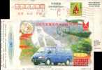 Waterfall, Mini Bus, Jianglin Automible Co. AD,  Pre-stamped Postcard - Other & Unclassified