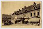 Cpa BONNEVAL La Place -hotel Du Centre H Mace- Hotel De France Cullaz Cycle Automobile -bonhomme Michelin-ed Gaudin - Bonneval