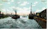 Brand New Tinted PPC, Early 1900's , Animated With Steamer Ships! - Glasgow - Broomielaw - Lanarkshire / Glasgow