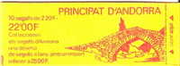 PRINCIPAT D'ANDORRA - ANDORRE - CARNET N° 2 Non Ouvert Neuf ** TB - Type BLASON D'ANDORRE - 10 X 2,20 FR - N° 366 YT - Carnets