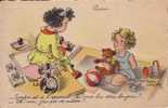 Illustrateur Roger LEVASSEUR 1941 / Pudeur  / Tonton Est à L'appareil .........(Enfants / Jouets) - Levasseur, Roger