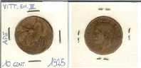 Vittorio Emanuele III, 10 Cent. 1925 (Ape) - 1900-1946 : Victor Emmanuel III & Umberto II