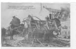 72 // FL / SABLE SUR SARTHE, Tamponnement En Gare , N°1 Débris De Wagons Et Machine Du Rapide (chemin De Fer, Accident - Sable Sur Sarthe