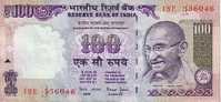 INDE   100 Rupees  Non Daté (1996)   Pick 91   Lettre F  Signature 88    ***** QUALITE  XF ***** - Inde