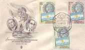 ARGENTINA 1958 - FDC - Yvert 587/9 - Annullo Speciale - Bandiere - Enveloppes