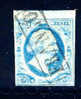 1852 Koning Willem III 5 Cent BLAUW NVPH 1 * Periode 1852  Nederland  Nr. 1 Gebruikt  (34) - Used Stamps