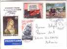 GOOD Postal Cover FRANCE To ESTONIA 2004 - Nice Stamped: Viola; Ship; Dürer; Rousseau - Lettres & Documents