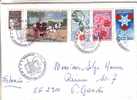 GOOD Postal Cover FRANCE To ESTONIA 1998 - Special Stamped: Marianne; Flowers; Europa; Olympic; Rousseau - Covers & Documents