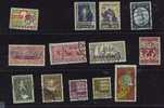 DANEMARK ° 1968  N° LOT DE 13 TIMBRES DIFFERENTS  YT - Oblitérés