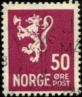 Pays : 352,02 (Norvège : Haakon VII)  Yvert Et Tellier N°:   234 (o) - Usados
