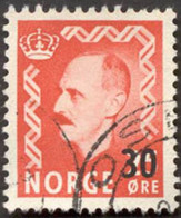 Pays : 352,02 (Norvège : Haakon VII)  Yvert Et Tellier N°:   341 (o) - Oblitérés