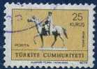 PIA - TUR - 1972 - Statua Equestre Di Ataturk - (Yv 2028) - Usados