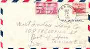 LETTRE AVEC CACHET US NAVY 1956 A DESTINATION DE TRINIDAD - Lettres & Documents