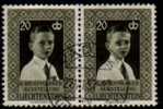 LIECHTENSTEIN   Scott: # 307   F-VF USED  Pair - Gebraucht