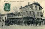 91 - ESSONNE - VIGNEUX - RUE De La GRANGE - CAFE RESTAURANT HOTEL Du PROGRES - MAISON RANQUE - BELLE CARTE VOYAGEE 1908 - Vigneux Sur Seine