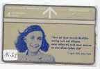 Telecarte ANNE FRANK PAYS-BAS INUTILISÉ The Netherlands In Mint (R-24) Cat Calue Euro 80,00 - Characters