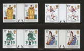 GB 1978 FOLK CULTURE SET OF 4 GUTTER PAIRS NHM - Non Classés