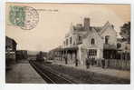 76  HARFLEUR   La Gare   Animée+ Train - Harfleur