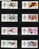 POLAND 1967 OLYMPICS APPEAL SET OF 8 LABELS LEFT NHM Sports - Unused Stamps