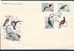 India 1975 Bird, Himalyan Monal, Pitta, Oriole, Tragopan Fauna FDC Inde Indien # F638-41 - Gallináceos & Faisanes