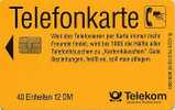 @+ Allemagne : P03 - 12DM - 02/91 - P & PD-Series: Schalterkarten Der Dt. Telekom