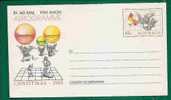 GLOBE - BALLON And ANGELS On CHRISTMAS 1985 UNUSED AIR MAIL AUSTRALIA AEROGRAMME - Autres (Air)