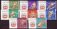 PGL - JEUX OLYMPIQUES 1964 HONGRIE Yv N°1606/13 ND ** - Unused Stamps