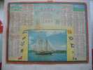 ALMANACH DES POSTES &TELEGRAPHES 1961 BATEAU VOILIER TOUTES VOILE AU VENT   ETAT VOIR SCANN PAS FACILE A TROUVER COMPLET - Groot Formaat: 1961-70