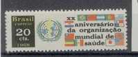 Brasile - Serie Completa Nuova: 20°anniversario Dell´organizzazione Mondiale Della Sanità - Ongebruikt